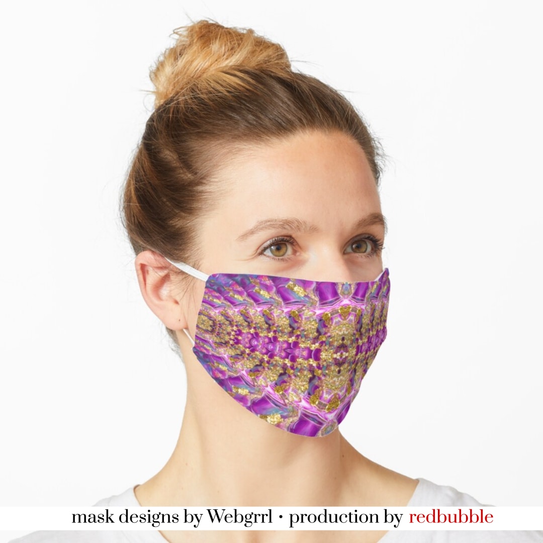 Purple Royale Fractals Geometry Mask • Designed by webgrrl