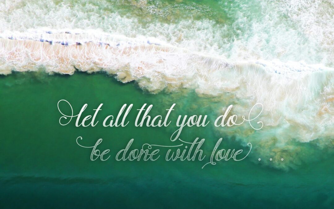 Do with Love Above Ocean Wallpaper